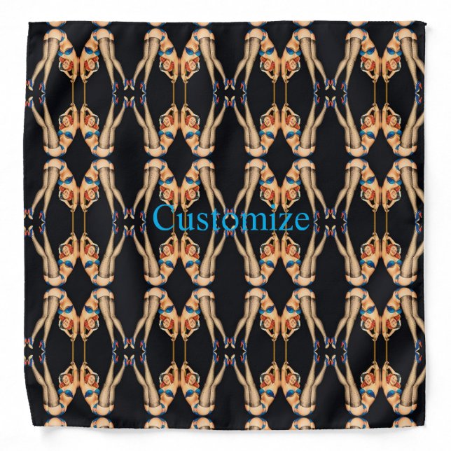 Acrobatic Vintage Pinups Thunder_Cove Bandana (Front)