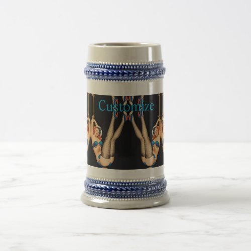 Acrobatic Vintage Pinups Thunder_Cove Beer Stein