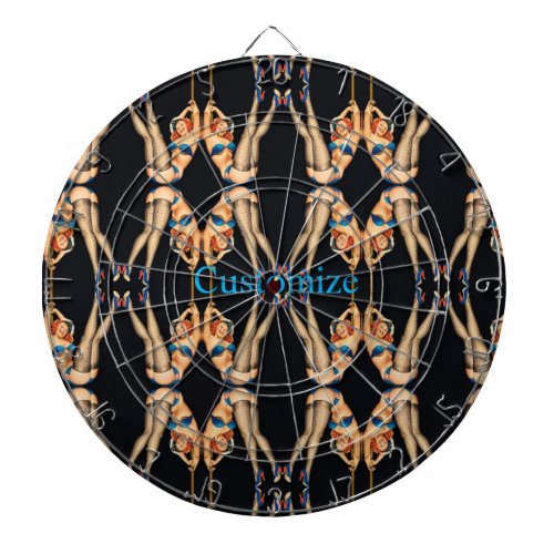 Acrobatic Vintage Pinups Thunder_Cove  Dart Board