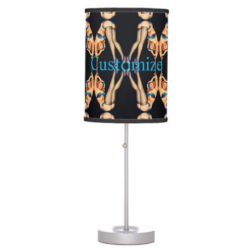 Acrobatic Vintage Pinups Thunder_Cove   Graduation Table Lamp