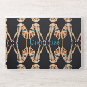 Acrobatic Vintage Pinups Thunder_Cove HP Laptop Skin