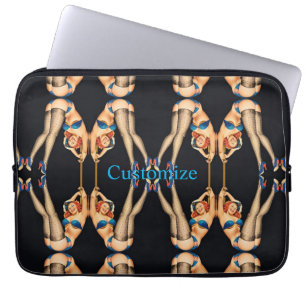 Acrobatic Vintage Pinups Thunder_Cove Laptop Sleeve