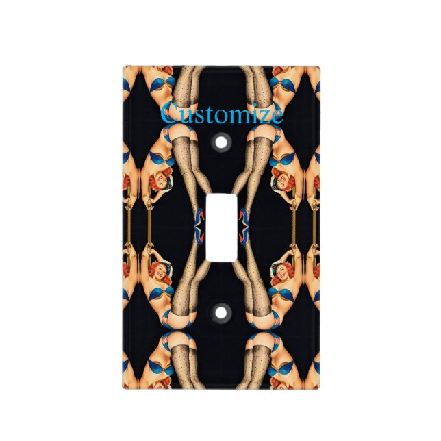 Acrobatic Vintage Pinups Thunder_Cove Light Switch Cover (Front)