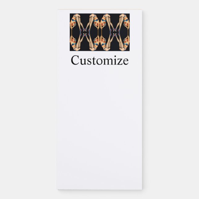 Acrobatic Vintage Pinups Thunder_Cove Magnetic Notepad (Front)