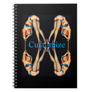 Acrobatic Vintage Pinups Thunder_Cove  Notebook