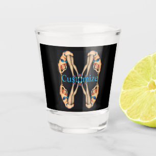 Acrobatic Vintage Pinups Thunder_Cove   Shot Glass