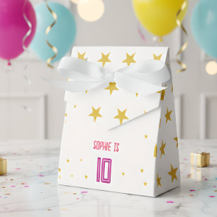 Acrobatics and gymnastics sport girl birthday favor boxes