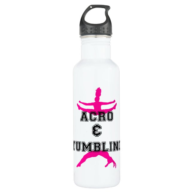 acrobatics and tumbling water bottle (Front)