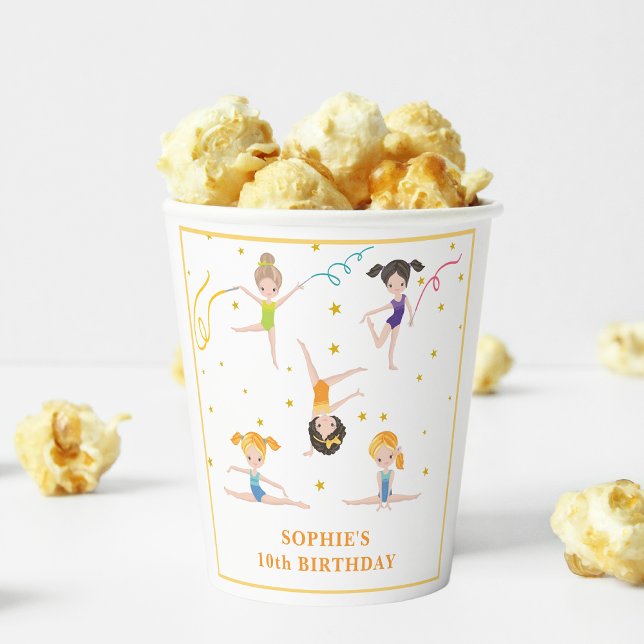 Acrobatics fun birthday kids  paper cups (Creator Uploaded)