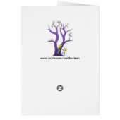 Acrobatics on two purple trees cards (Back)
