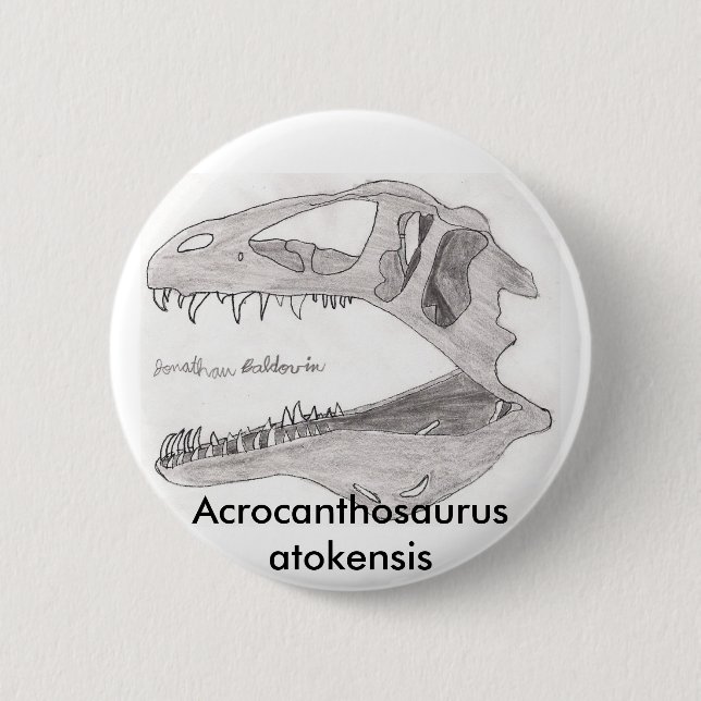 Acrocanthosaurus atokensis button (Front)