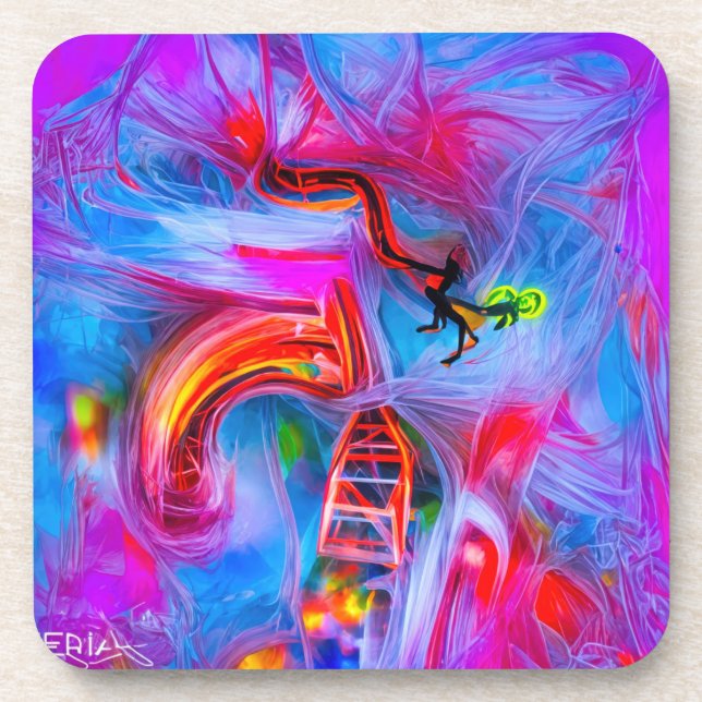 Acrophobia  beverage coaster (Front)