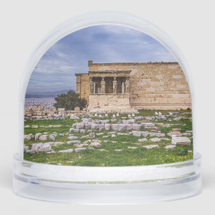 Acropolis Athens Cloudy Sky – Dramatic Greek Land Snow Globe