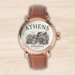 Acropolis Athens Grecce Vintage Land Scape Watch