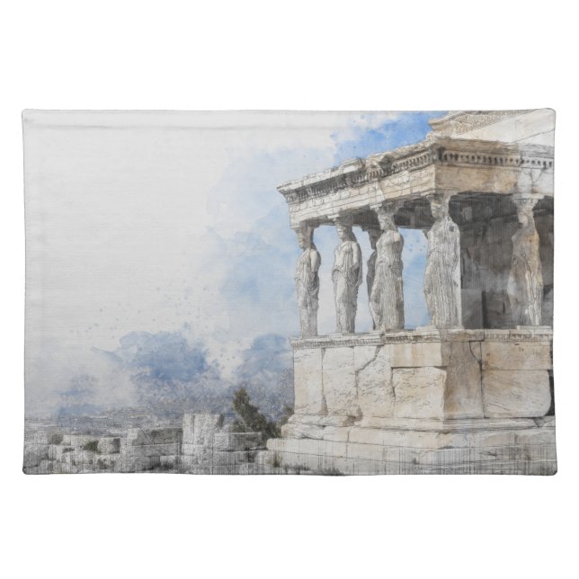 Acropolis Athens Greece Placemat – Ancient Ruins  (Front)
