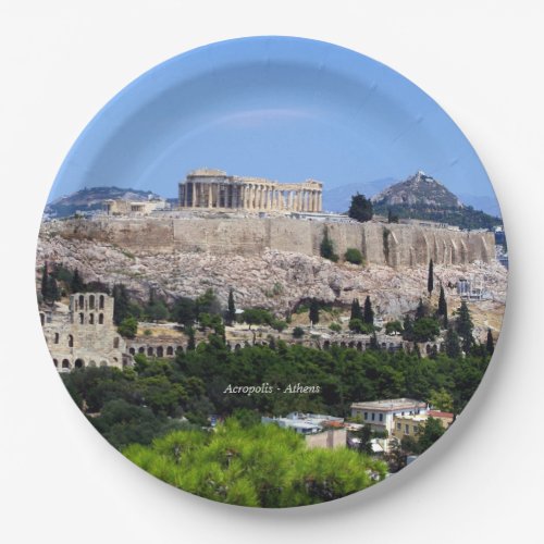 Acropolis  Athens Paper Plates