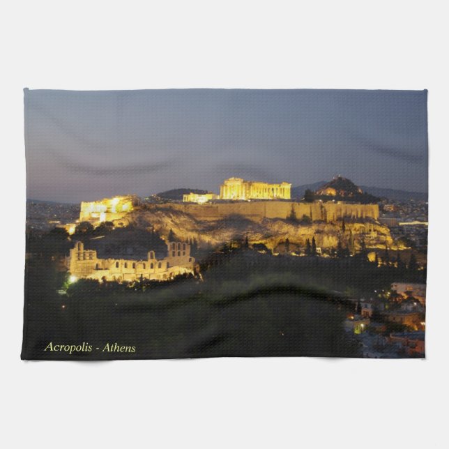 Acropolis - Athens Towel (Horizontal)