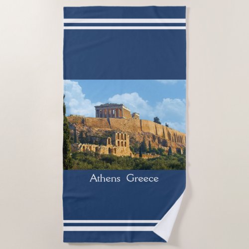 Acropolis Beach Towel