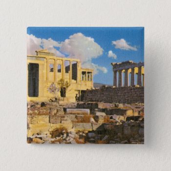 Acropolis Button by AuraEditions at Zazzle