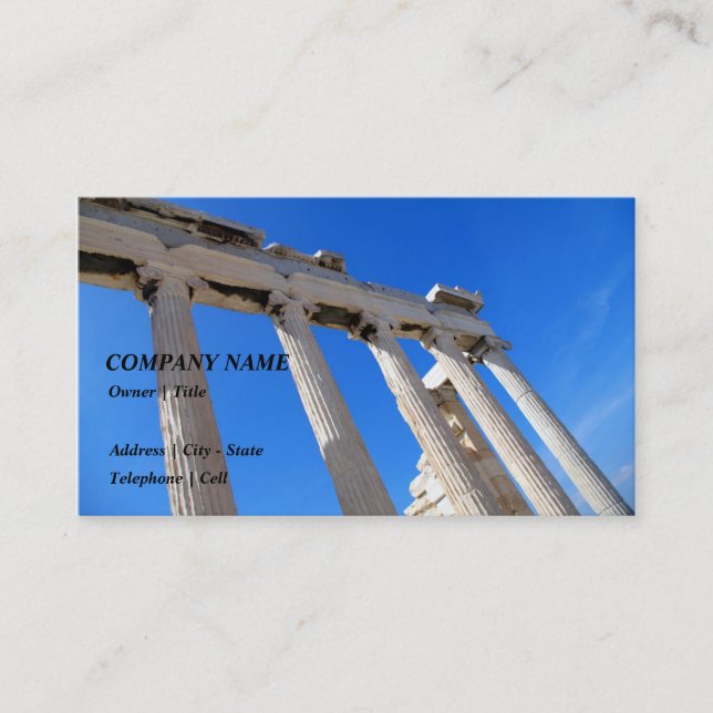 Acropolis Erechtheion - Athens Business Card (Front)