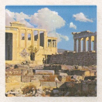 Acropolis Glass Coaster by AuraEditions at Zazzle