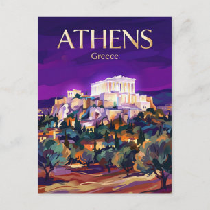 Acropolis Greece Postcard