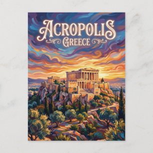 Acropolis Greece Postcard