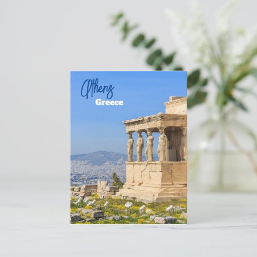 Acropolis hill Athens Greece Postcard