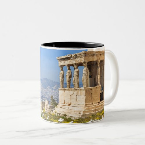 Acropolis hill Athens Greece Two_Tone Coffee Mug