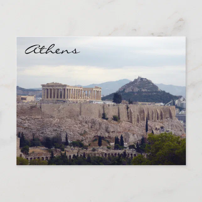 acropolis hill postcard | Zazzle