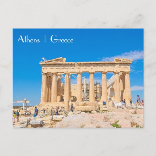 Acropolis in Athens Greece Postcard
