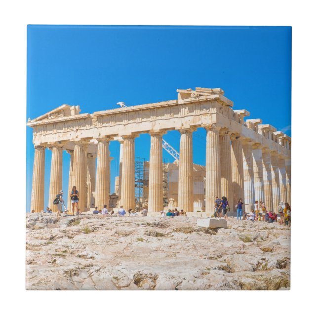 Acropolis in Athens, Greece Tile (Front)