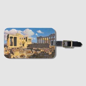 Acropolis Luggage Tag by AuraEditions at Zazzle