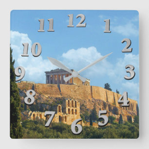 Acropolis Square Wall Clock