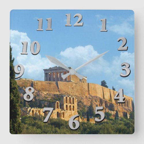 Acropolis Square Wall Clock