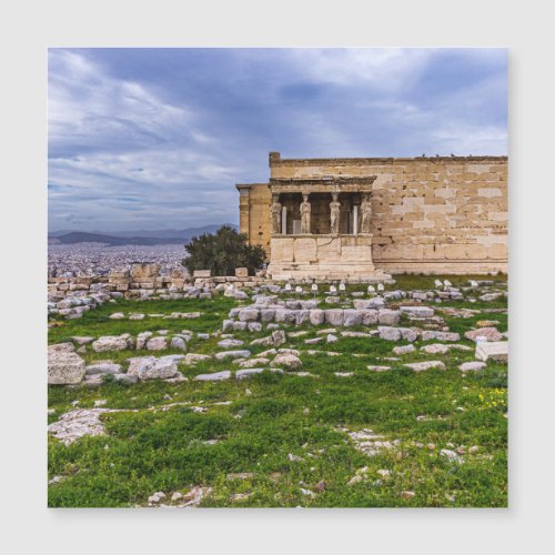 Acropolis with cloudy sky as background Athens