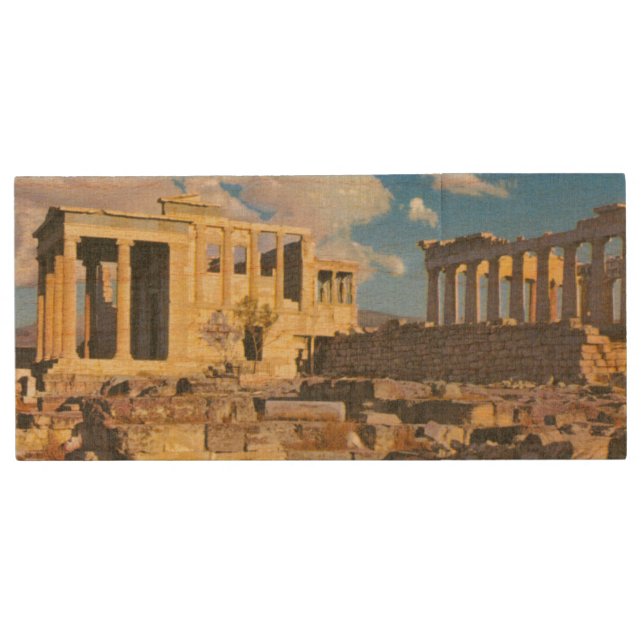Acropolis Wood USB Flash Drive (Front)