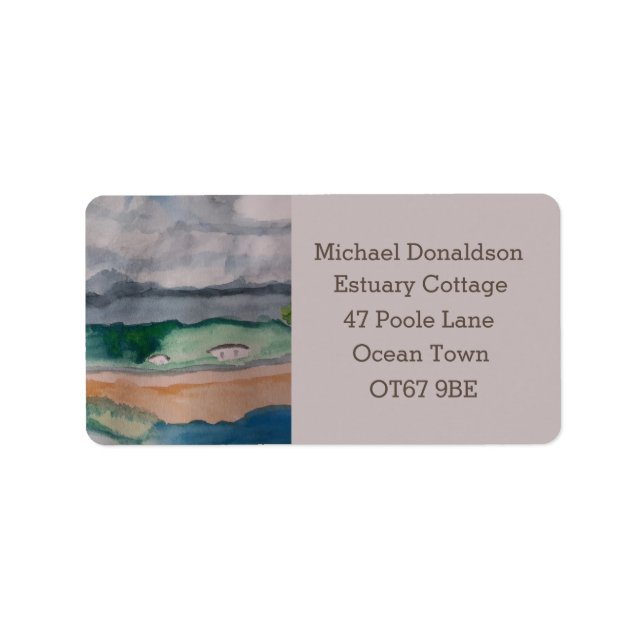 Across the Bay Address Label (Front)