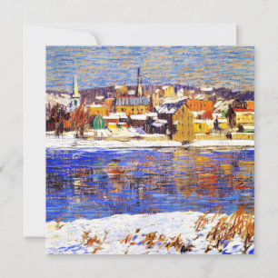 Across the Delaware, painting by Robert Spencer Card
