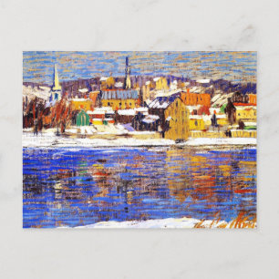 Across the Delaware, painting by Robert Spencer Postcard