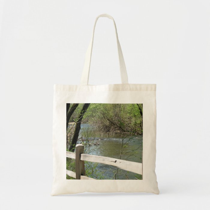 Across the Fence Tote Bags