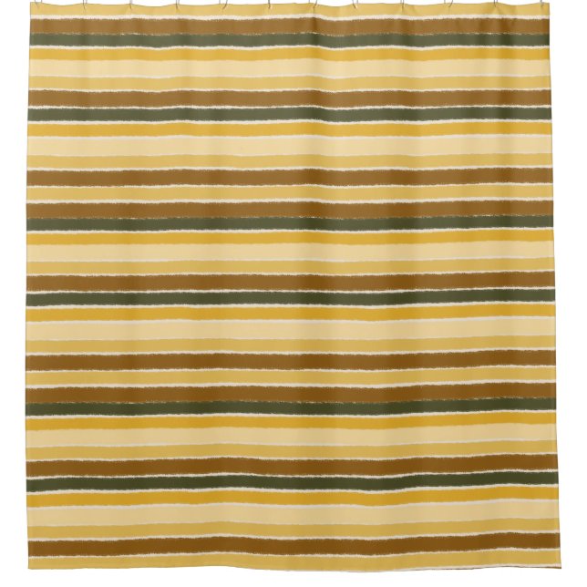 Across The Lines Shower Curtain (Front)