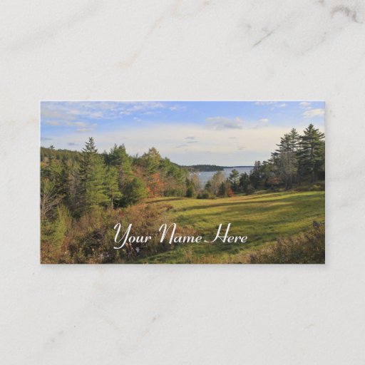 Customizable Across the Meadow Business Card Templates