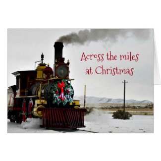 Across the Miles at Christmas Greeting Card