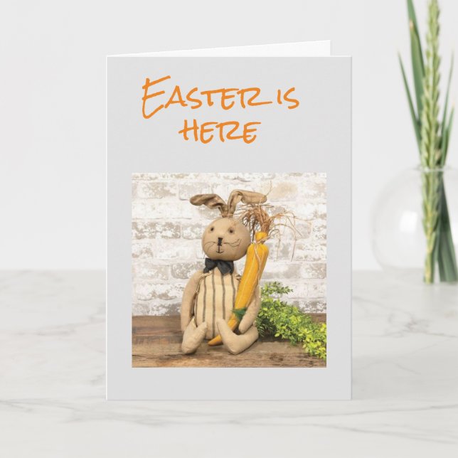**ACROSS THE MILES** AT EASTER CARD (Front)