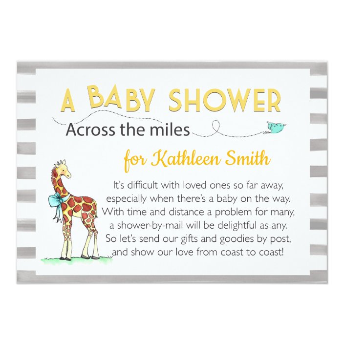 across the miles baby shower invitation  zazzle