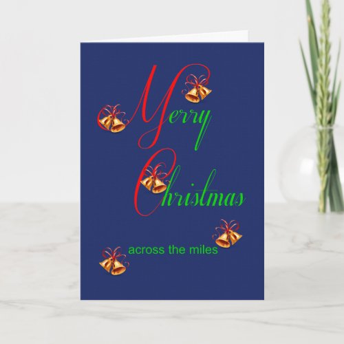 Across the Miles Christmas Bells Holiday Card