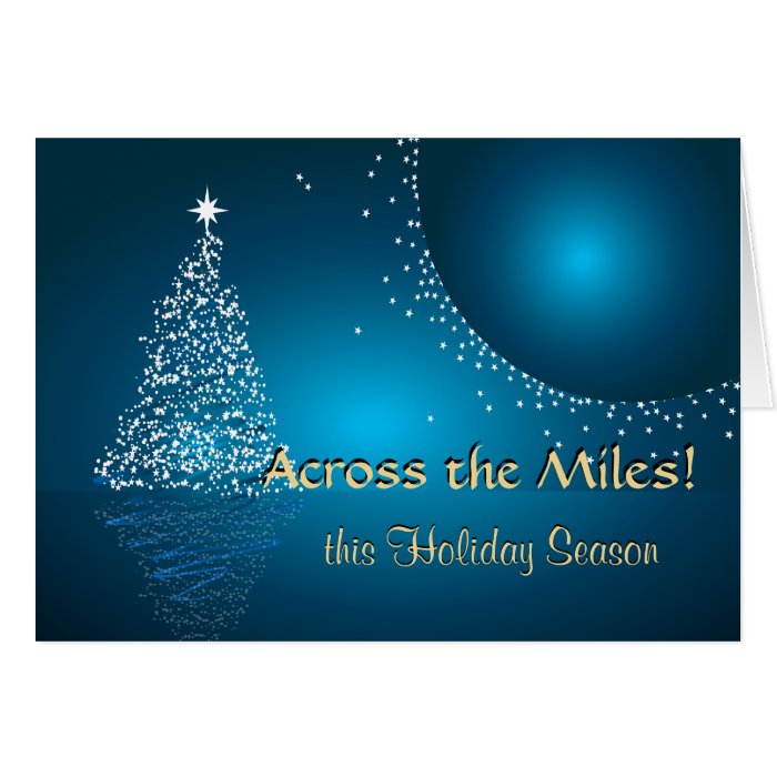 Across the Miles Christmas Greeting Card