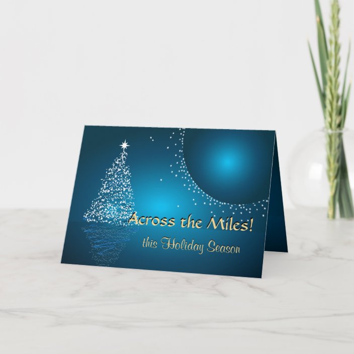 Across the Miles Christmas Holiday Card  Zazzle.com
