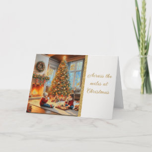 Across the Miles Christmas Tree Family Card